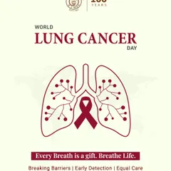 As part of our commitment to public health, we participate in awareness campaigns like World Lung Cancer Day. We believe in the power of mindful breathing and early detection for a healthier life.