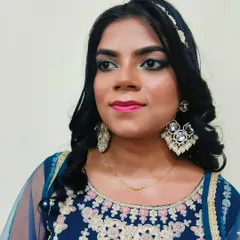 Another angle of the engagement makeup, showing the flawless base and well-defined eyes.