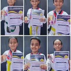 The results speak for themselves. I am proud to present some of our young champions from the 8th Inter-School Taekwondo Championship, each with their well-deserved medals and certificates.