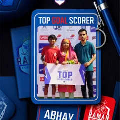 Our prolific goal scorer Abhay (Under 14), recognized as the Top Goal Scorer at the One Football Championship.