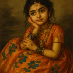 Inspired by the timeless elegance of Raja Ravi Varma paintings, I create fine art portraits that celebrate our culture. This session combines traditional attire and classic lighting to turn a photograph into a masterpiece.