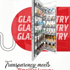 My glass pantry systems are where transparency meets timeless luxury. I design them so you can see everything at a glance, making your life easier and your kitchen look spectacular.