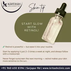 Retinol is a powerful tool for anti-aging, but it must be introduced correctly to avoid irritation. I advise my patients to start by applying a pea-sized amount just two or three times a week at night, always followed by a moisturizer. Daily sunscreen is also essential, as retinol increases sun sensitivity.