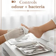One of the key benefits of a professional pedicure is hygiene. My process includes steps that help control odor and bacteria, leaving your feet feeling fresh and clean.