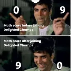This is the transformation I love to see. With the right techniques and a boost in confidence, your math scores can flip for the better. Let me help you become a math hero.