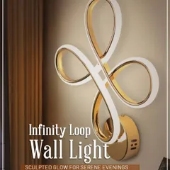 Lighting is also art. This Infinity Loop wall light is a perfect example. Its sculpted glow is ideal for creating serene evenings in a hallway or bedroom, adding a touch of modern elegance to your walls.