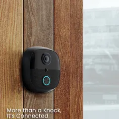 This is the "after." More than a knock, it's connected confidence. My smart video doorbell lets you see and interact with visitors, adding a crucial layer of security to your doorstep.