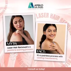 One of the biggest myths we hear is that laser hair removal is a painful process that leaves scars. The fact is, our modern equipment includes cooling technology that makes the treatment virtually painless. We ensure a comfortable experience with no scarring, just smooth results.