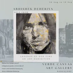 This poster for my solo exhibition highlights the kind of events we regularly host. We provide a platform for artists to present a cohesive body of work to an engaged audience of collectors and art lovers.
