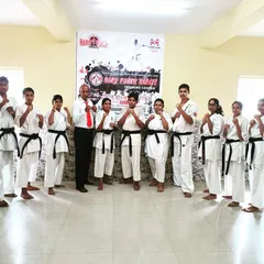 My proud students, the black belt holders of Hard Punch Karate Academy. Earning a black belt is a milestone that reflects years of dedication.