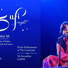 A poster for a Sufi night with the great Mukhtiar Ali. I was honored to accompany him on tabla for an evening of songs and poems of Kabir, Mirabai, and Bulleh Shah.