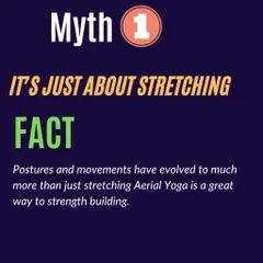 Myth 1: It's just about stretching. Fact: While flexibility is a benefit, aerial yoga is a fantastic way to build full-body strength, especially in the core and upper body.