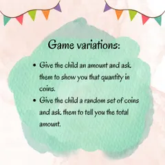 Turn math into a meaningful experience by sorting coins. This simple activity helps children classify objects and prepares them for concepts like counting and addition.