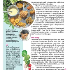 Another snippet from the HT Brunch feature, highlighting the reasons we're losing recipes and why it's so important to record them now.