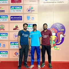 My players and I at the 84th Senior National Championship in Pune. It is essential for top athletes to gain experience at the highest level of national competition.