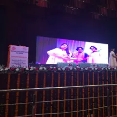 A view of the stage from the audience. It's inspiring to see large-scale events dedicated to women's rights and legal awareness.