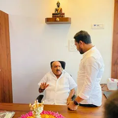 Discussing financial and taxation matters with Honourable MLA Sukumar Shetty during the inauguration of our new branch office. Our expertise is trusted by community leaders and clients alike.