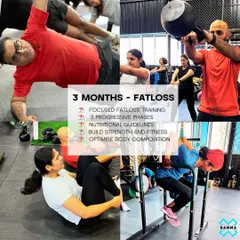 This is our focused Fatloss track. It's a 3 month program with progressive phases and nutritional guidelines designed to build strength, improve fitness, and optimize your body composition.