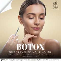 This image captures the goal of my Botox treatments: to help you "time travel to your youth". It's a quick, safe procedure that relaxes the muscles causing wrinkles, giving you a smoother and more serene appearance.