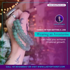 Here's a tarot tip for financial growth. Wearing an Aventurine crystal can help you attract opportunities and achieve financial growth. This stone is known as the "Stone of Opportunity" and is perfect for manifesting prosperity.