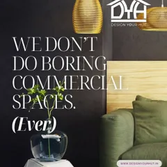 I have one rule: no boring commercial spaces. Ever. Your office, cafe, or shop is your brand's first handshake. I design interiors that are memorable and intentional, using a mix of modern furniture, statement lighting, and a layout that just works.