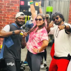 Coaches together! It's always a great time collaborating with other fitness professionals and sharing our passion.