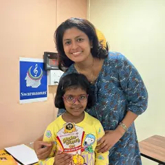 I am so proud of my student, Gatha, and her mentor, Samiksha teacher! Seeing a child's confidence grow and watching them succeed is the greatest reward for me. At Swarmaanas, we nurture talent and celebrate every achievement.