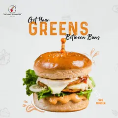 Our signature Veg Burger, built with a wholesome vegetable patty, fresh lettuce, crisp cucumber, and a layer of melting cheese, all held together by a soft, sesame-topped bun. It's a satisfying meal any time of day.