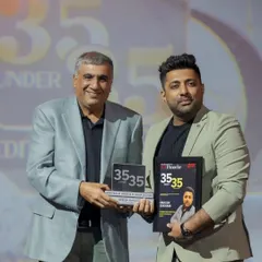 A proud moment, receiving the 35 Under 35 award. This is a testament to my team's hard work and my commitment to designing weddings that are not just events, but unforgettable stories.