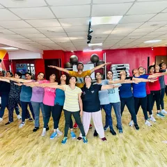 United by dance. A fun group pose showing the unity and spirit of our adult batch.