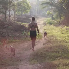 The practice truly begins after you roll up your mat and walk back into your life. For me, that often means a quiet walk in the woods, accompanied by my furry friends. This is where the principles of yoga, patience and awareness, come to life.