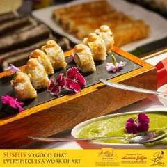 Our sushis are so good that every piece is a work of art. We focus on both flavour and aesthetics, ensuring each bite is a perfect experience for your guests.