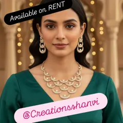 Shine at your cocktail party or reception with this modern CZ necklace. Finished with a beautiful rose gold polish and accented with pearls, this rental piece adds a touch of contemporary glamour to any evening gown or stylish outfit.