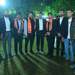 My team and I at the "Ek Sham Bikaner Ke Naam" event. It is wonderful to connect with fellow residents of Bikaner here in Delhi.