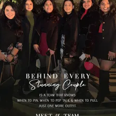 Behind every stunning couple is a team that knows when to pin, when to pep talk, and when to pull just one more outfit. Meet the team that turns visions into reality.