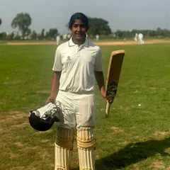 Uma Kashvi, one of our brightest U-14 talents, acknowledging a brilliant century. We are incredibly proud to support and develop female cricketers to compete and excel at the highest levels.