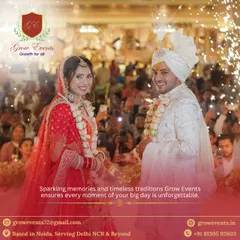 We believe in creating sparkling memories and honoring timeless traditions. This shot captures the joy of a couple during their varmala ceremony, surrounded by the magic of sparklers and happy guests, a moment we ensured was absolutely perfect.