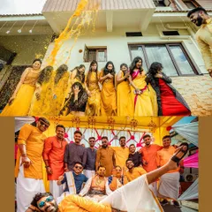 The very definition of a fun Haldi. Capturing the wild moments with friends and family is always a highlight.