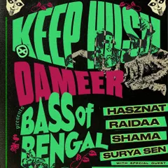 The official 'Bass of Bengal' poster for my Keep Hush debut. Being invited as a special guest to represent the South Asian sound on such a respected platform was a massive honour.