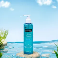 This conceptual shot for Neutrogena's Hydro Boost line uses water and a clean, bright background to visually represent the product's core promise: hydration. It's an example of how I translate a brand's message into a powerful visual.