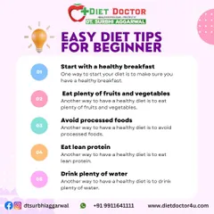 Starting a new diet can feel overwhelming. This guide provides five easy diet tips for beginners, including starting with a healthy breakfast and eating plenty of fruits and vegetables.