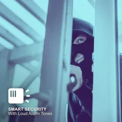 My smart security feature provides a powerful deterrent to intruders. The system is designed to detect a break-in and immediately activate a loud alarm, protecting your home and valuables.