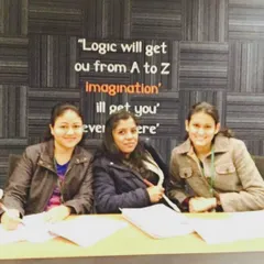 Another memory from my early career. The quote on the wall, "Logic will get you from A to Z, imagination will get you everywhere," is something that still inspires my creative and personalized approach to nutrition planning.