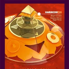 This is the Harmonion, a powerful pyramid yantra designed to create harmony. Its specific geometry and materials help to balance the energy in a space, promoting positive emotions and healthier relationships.