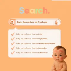 "Baby has rashes on forehead." Rashes are very common in babies and can be caused by anything from heat to an allergic reaction. We help parents understand the different types of rashes and when a doctor's appointment is necessary.