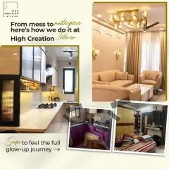From mess to masterpiece. This collage shows the dramatic glow-up journey of a living room and kitchen, highlighting how we turn cluttered, dated spaces into modern, elegant interiors.
