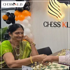A warm handshake over the chessboard at our JP Nagar opening. Our club is a place for people of all ages to connect, share their passion for chess, and make new friends.