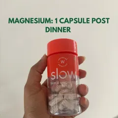 Magnesium is a key mineral for muscle relaxation and sleep quality. I take one capsule after dinner as part of my wind-down routine. It's especially helpful for recovery after intense training sessions.