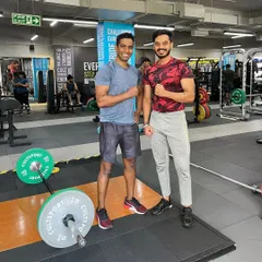 Had a great workout with my friend and fellow fitness enthusiast. Having a workout partner is a great way to stay motivated and push each other to be better.