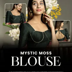 Meet the Mystic Moss Blouse, where modern design meets timeless grace. I crafted this piece from a luxurious viscose blend with delicate beading along the bustline for a stylish and comfortable fit that’s perfect for cocktail nights.